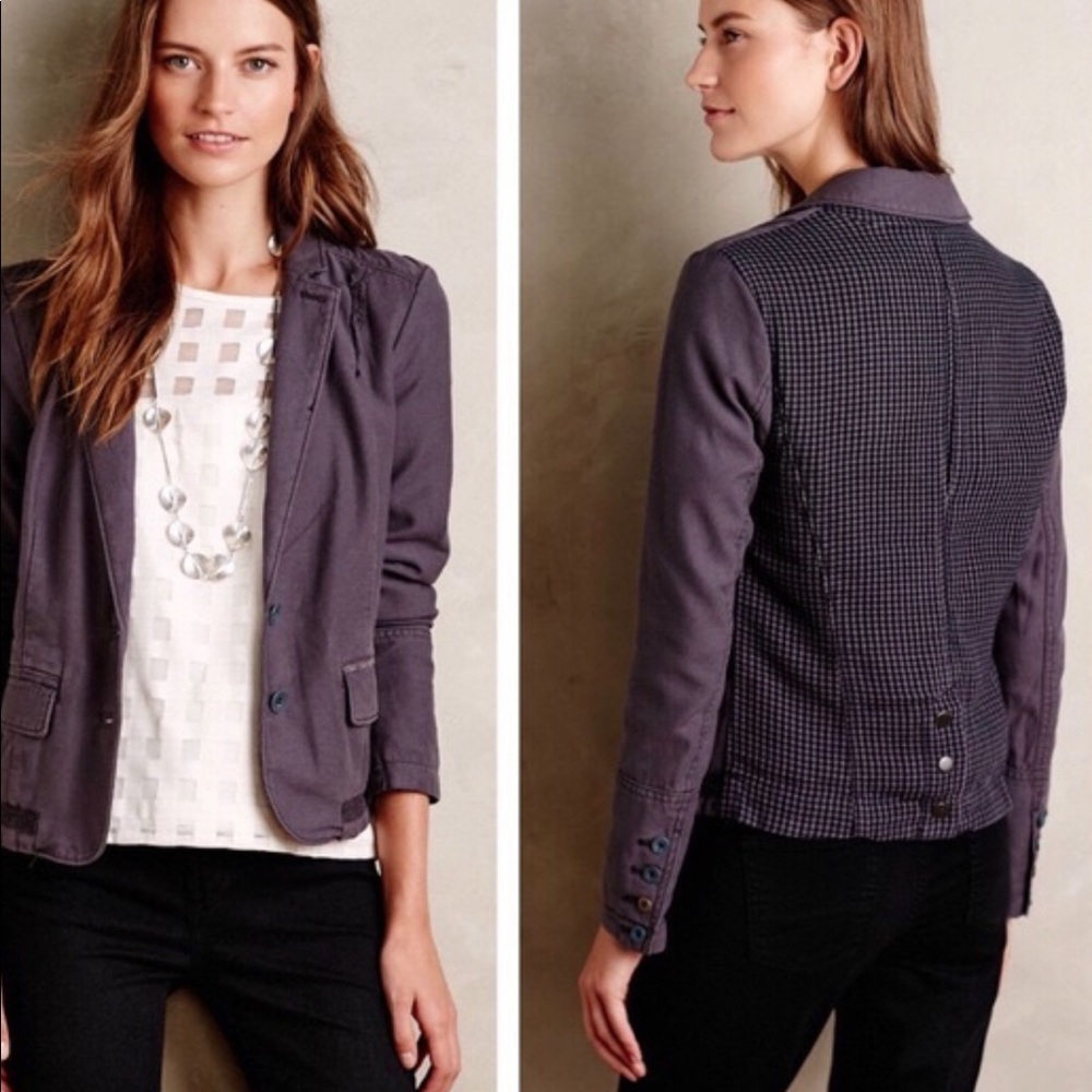 Hei Hei Anthropologie Delaine Blazer 12